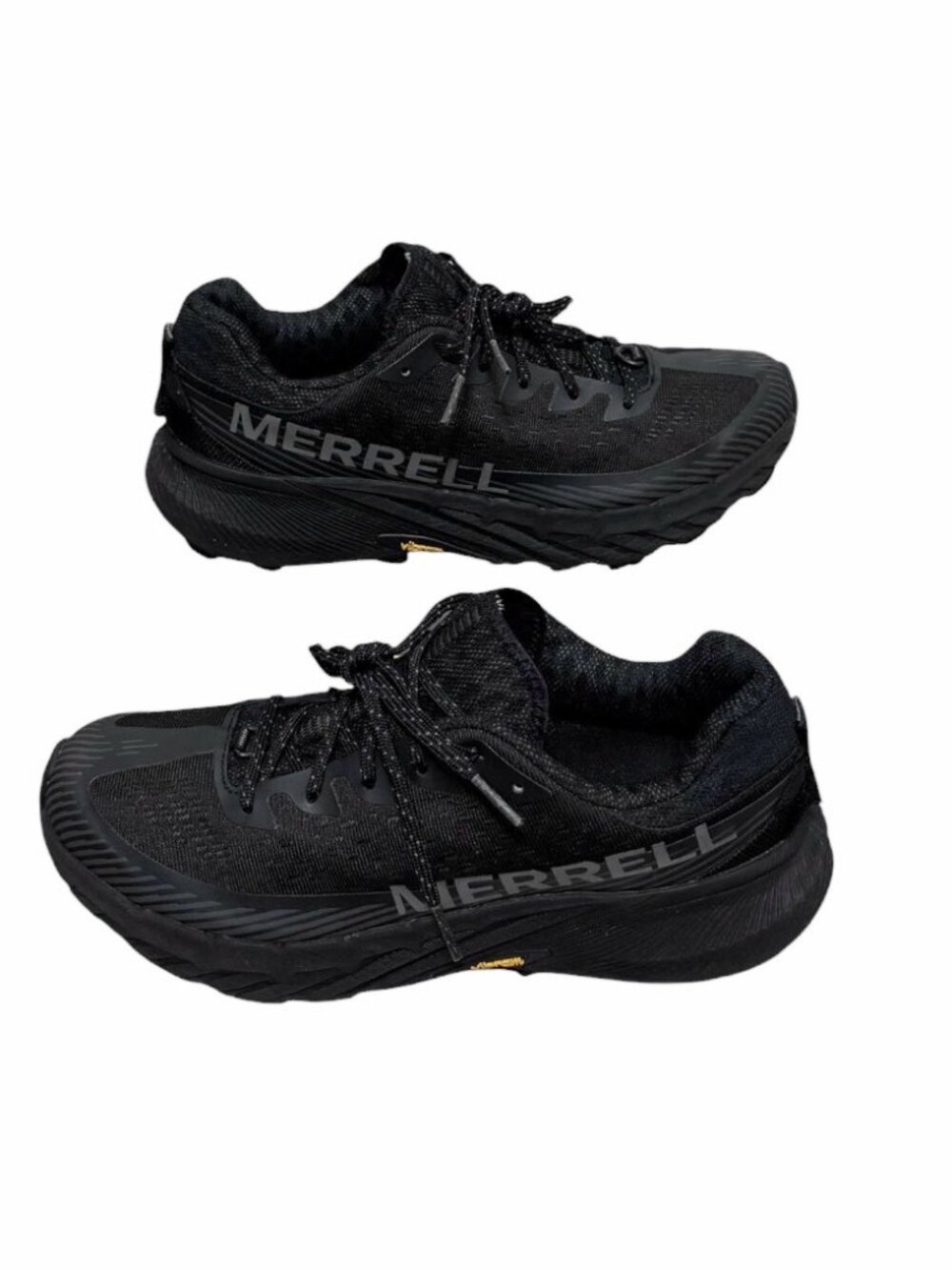 Merrell Agility Peak 5 Trail Running Shoes - Black - Men Size 7